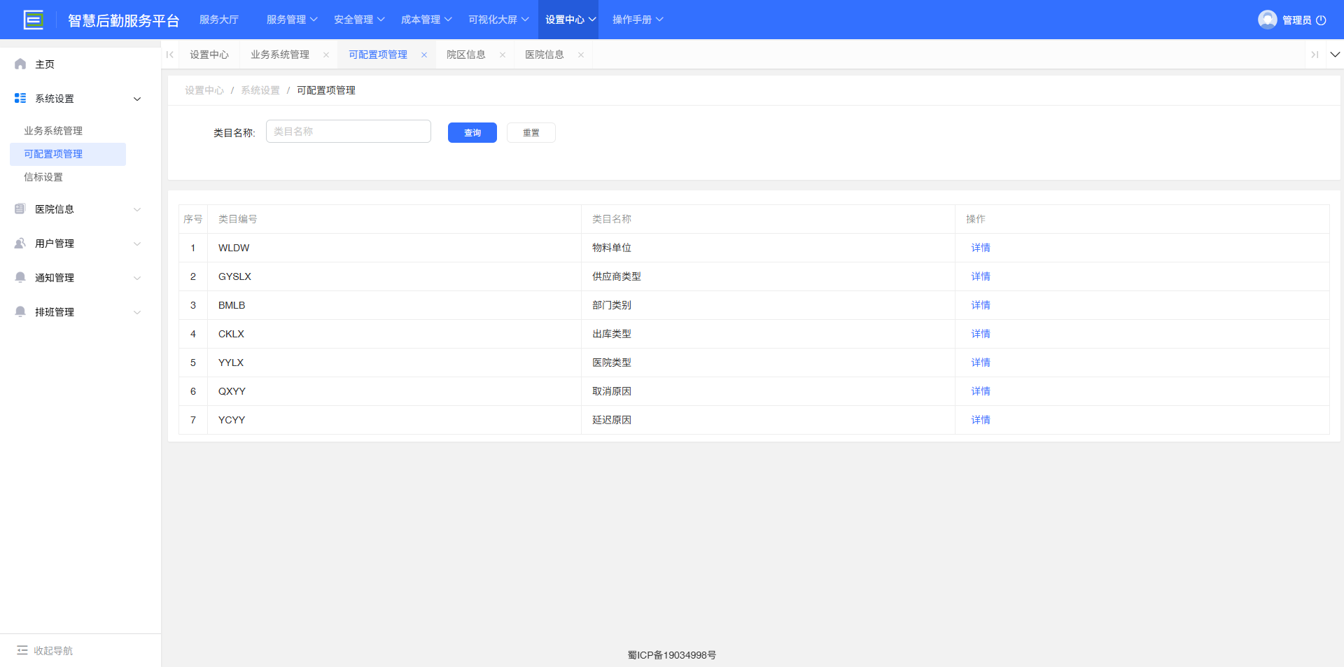 4-3-2：可配置项管理界面图