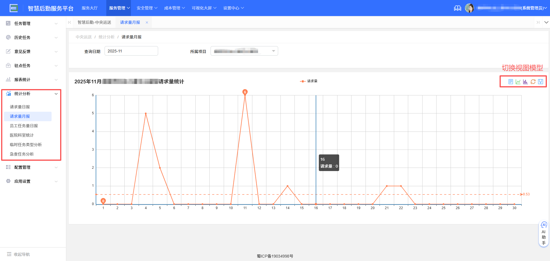 4-7-2：请求月/日报界面图(图1)
