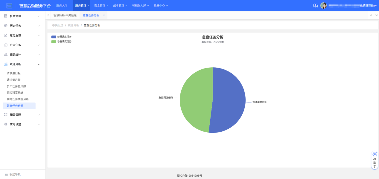 4-7-4：急查任务分析界面图